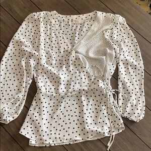 Polka dot blouse